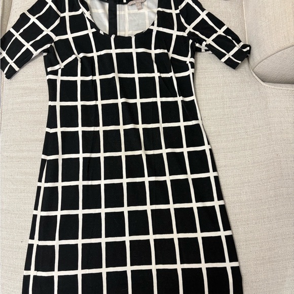 Banana Republic Black and White Checkered Mini Dress - Picture 7 of 8